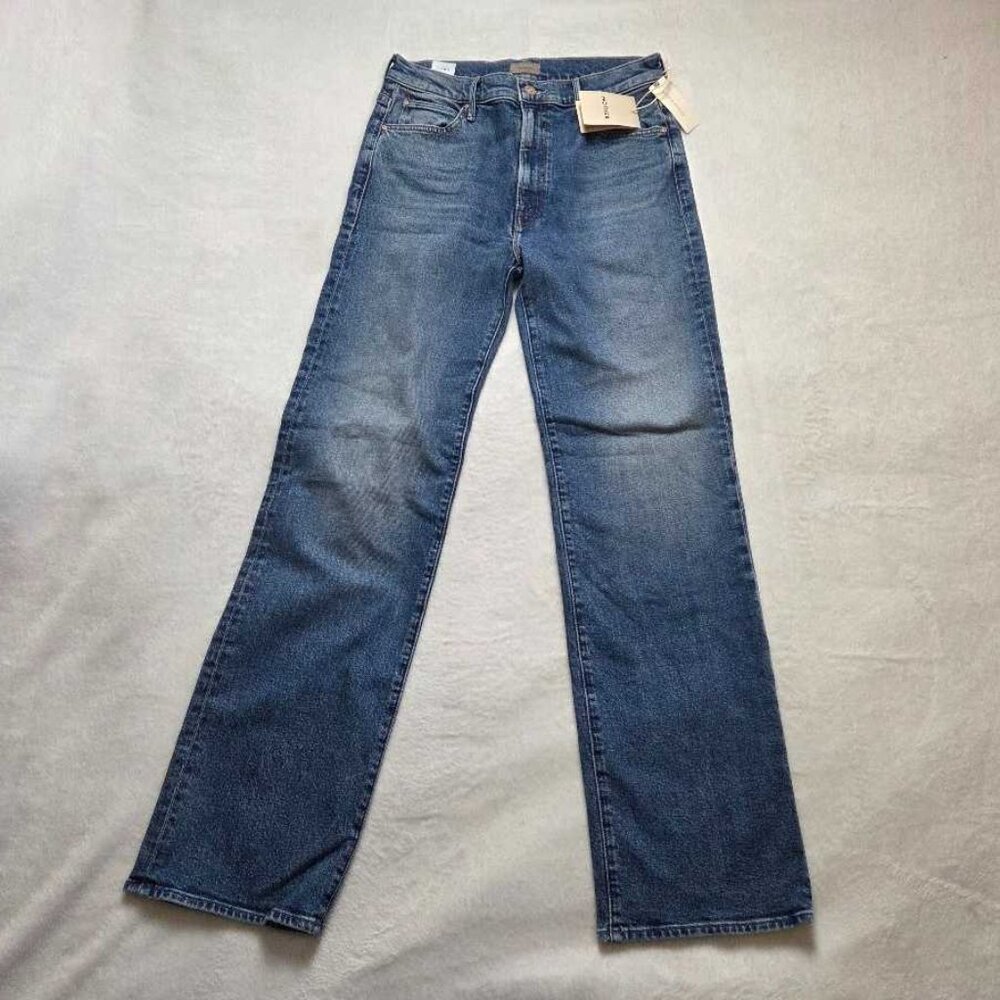 New 30 MOTHER x Anthropologie The Kick It high-rise jeans in Tequila Sunrise - Picture 4 of 12